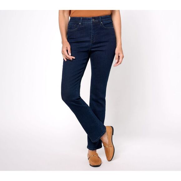 NYDJ Women's Petite Pants 22WP High Rise Billie Mini Bootcut Jean Blue A645180 - Picture 1 of 4